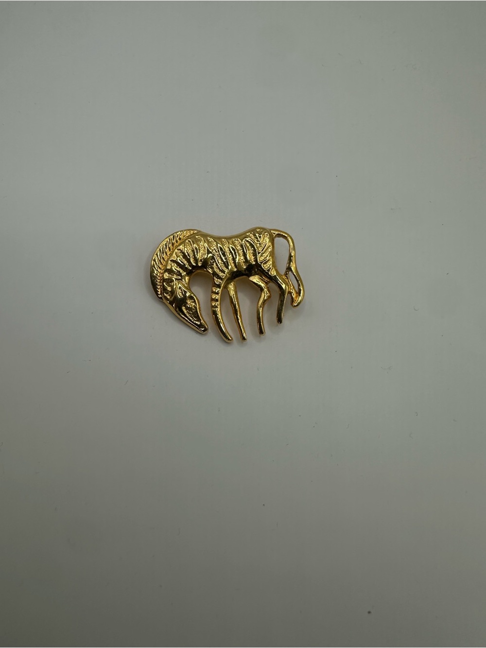 Gold Zebra Animal Brooch Pin - Women Accessories